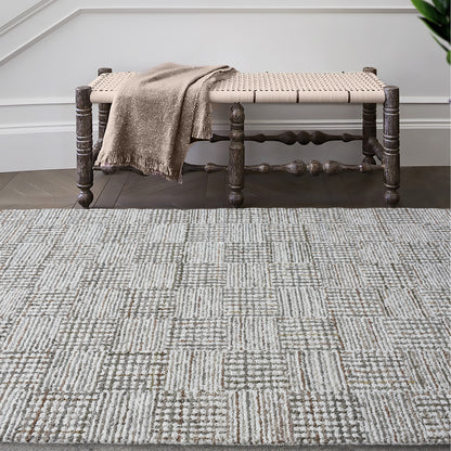 BARNW RUG - IVORY/BEIGE - DENIM/COTTON
