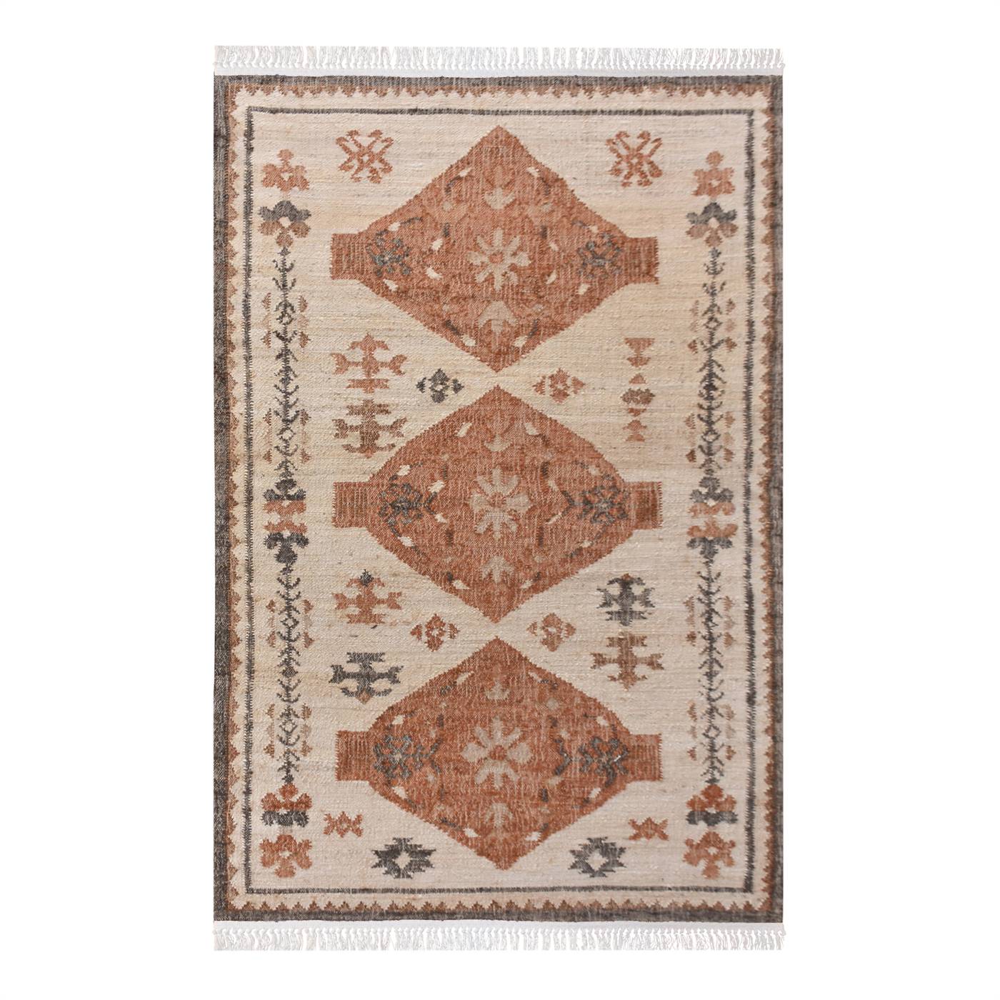 Area Rug, Bedroom Rug, Living Room Rug, Living Area Rug, Indian Rug, Office Carpet, Office Rug, Shop Rug Online, Natural White, Multi , Jute, Punja Kelim , Punja, Flat Weave, Intricate 