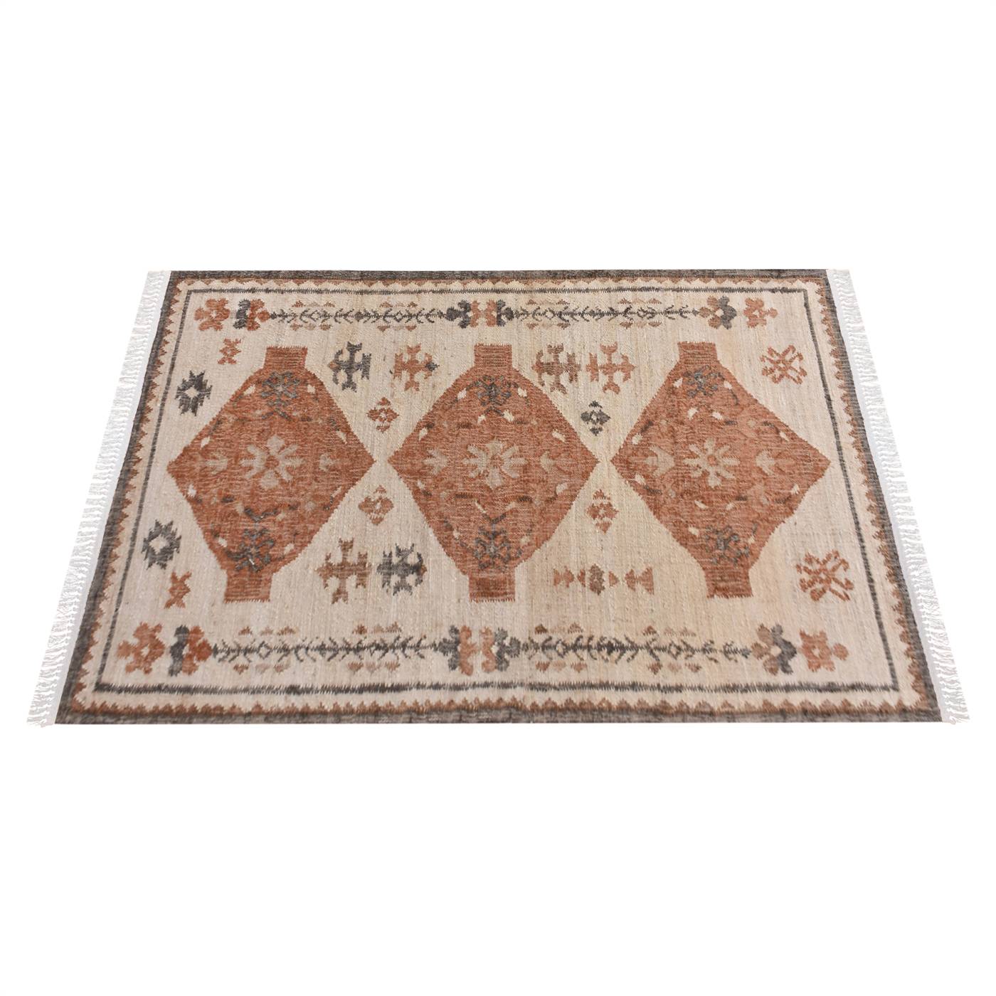 Area Rug, Bedroom Rug, Living Room Rug, Living Area Rug, Indian Rug, Office Carpet, Office Rug, Shop Rug Online, Natural White, Multi , Jute, Punja Kelim , Punja, Flat Weave, Intricate 