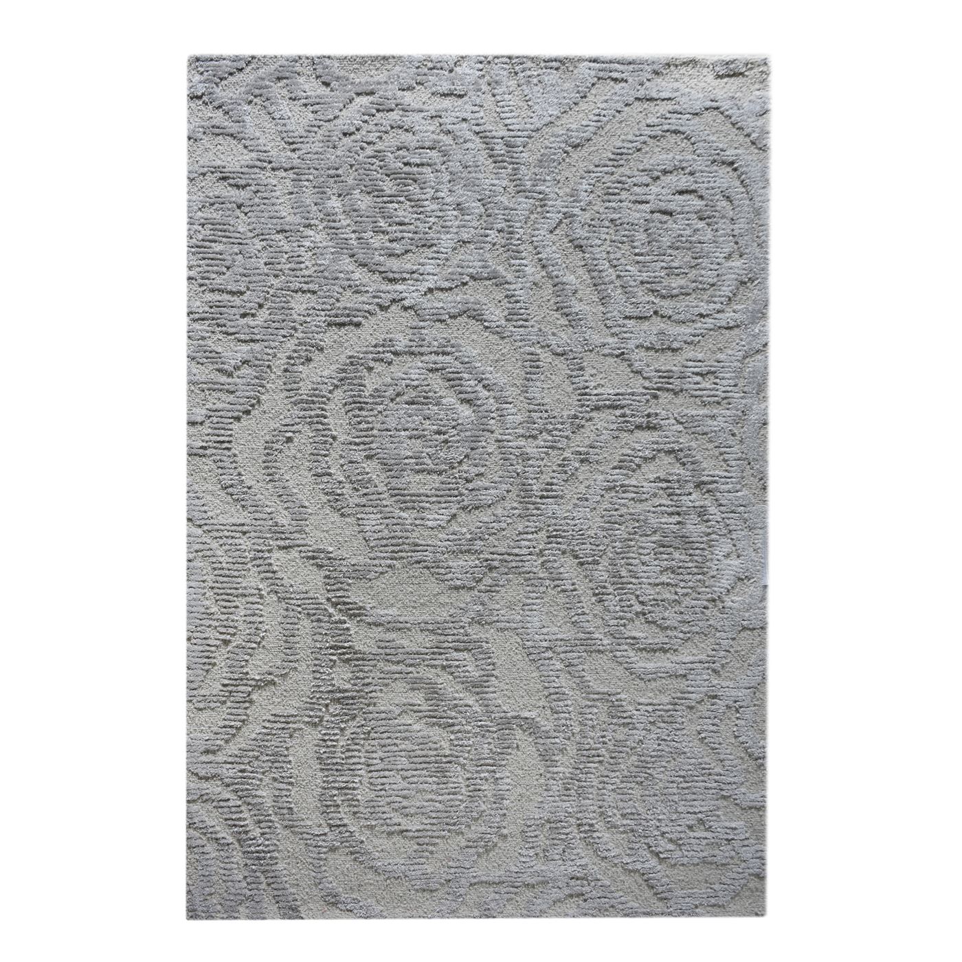 Area Rug, Bedroom Rug, Living Room Rug, Living Area Rug, Indian Rug, Office Carpet, Office Rug, Shop Rug Online, Wool, Viscose, Natural White, Grey, Floral