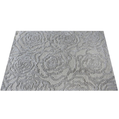 Area Rug, Bedroom Rug, Living Room Rug, Living Area Rug, Indian Rug, Office Carpet, Office Rug, Shop Rug Online, Wool, Viscose, Natural White, Grey, Floral