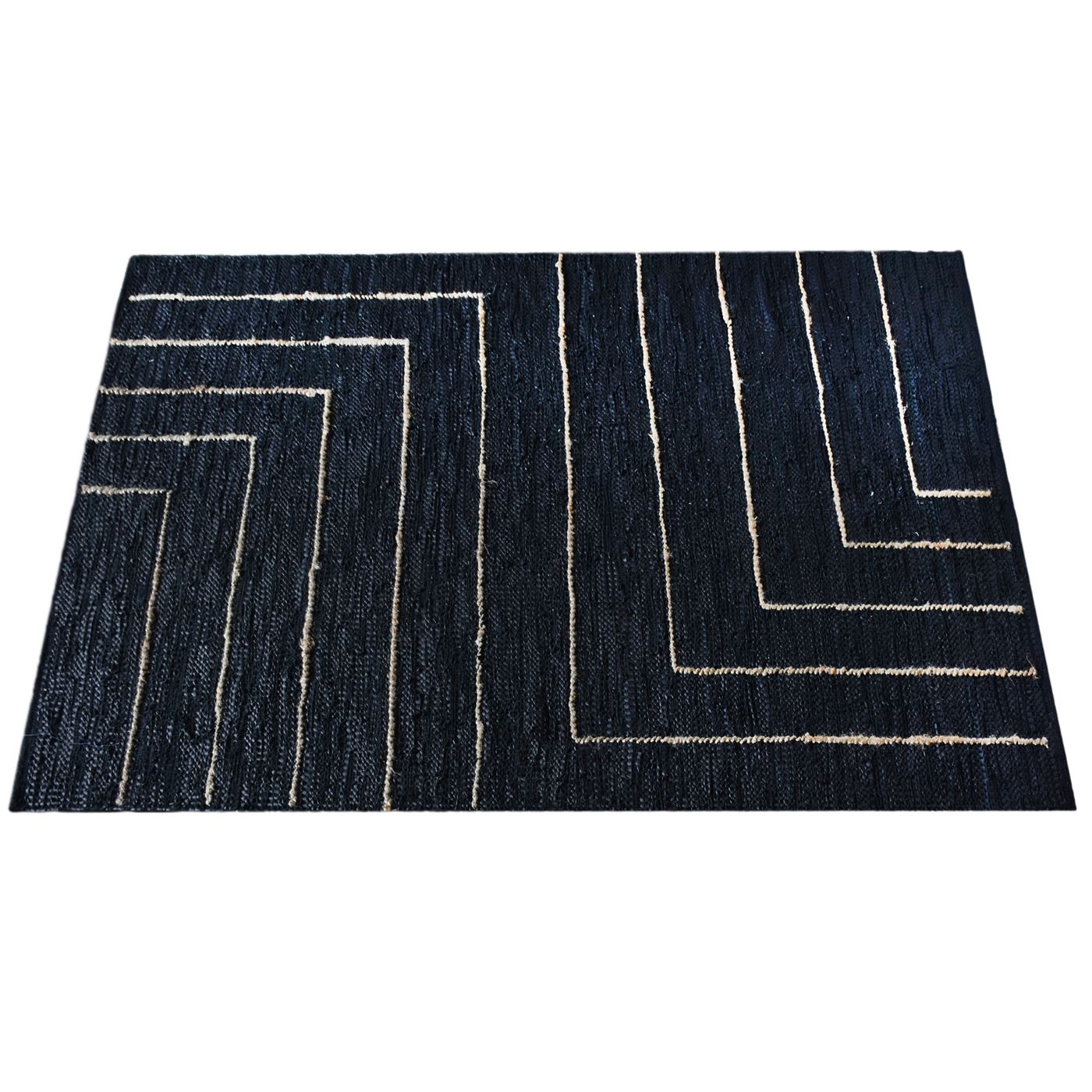 Area Rug, Bedroom Rug, Living Room Rug, Living Area Rug, Indian Rug, Office Carpet, Office Rug, Shop Rug Online, Leather, Hemp, Charcoal, Natural, Pitloom, Flat Weave, Geometrical