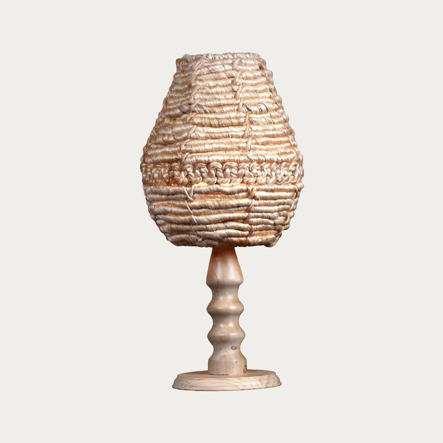 BAYNE TABLE LAMP - NATURAL - HAND MADE - JUTE