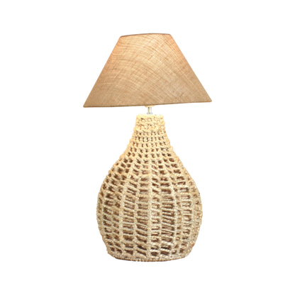 BENEVA TABLE LAMP - NATURAL - HAND MADE - JUTE
