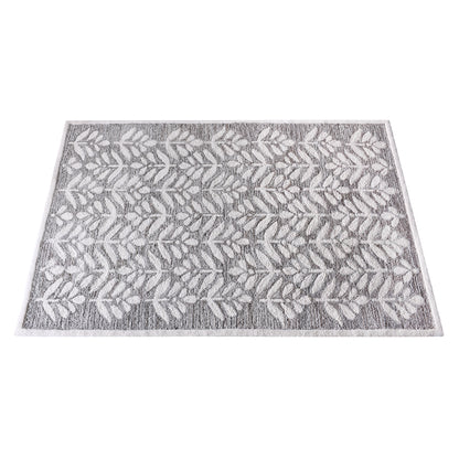 BESAR-II RUG - BEIGE/WHITE - HAND TUFTED - COTTON DENIM/WOOL