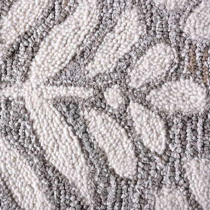 BESAR-II RUG - BEIGE/WHITE - HAND TUFTED - COTTON DENIM/WOOL