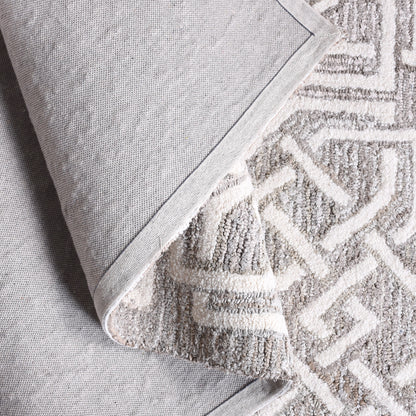 BOTNER-II RUG - BEIGE/IVORY - HAND TUFTED - DENIM/WOOL