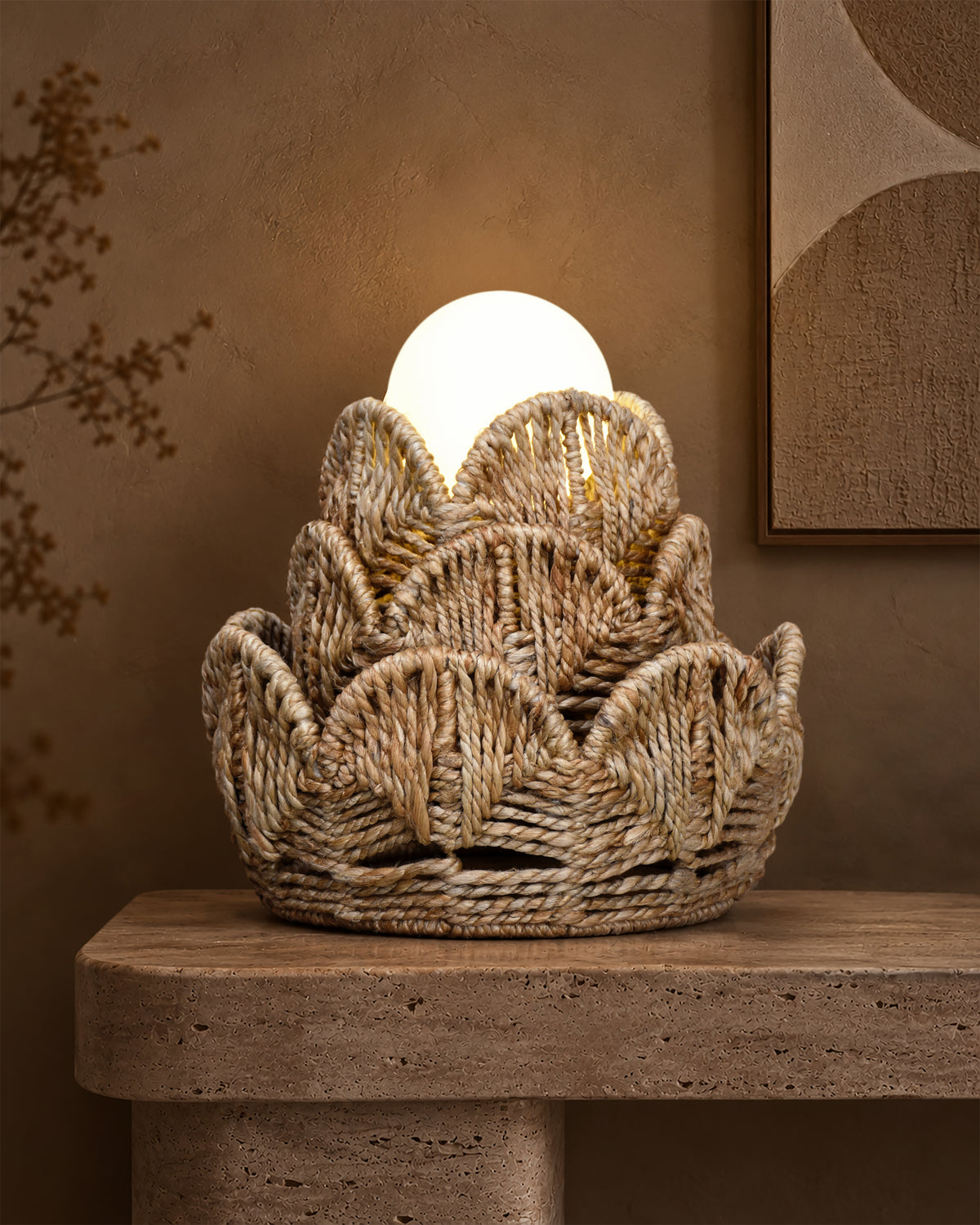 BRERA LAMP - NATURAL - HAND MADE - JUTE