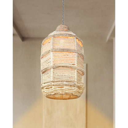 BULBHARD LAMP - IVORY/NATURAL - HAND MADE - JUTE