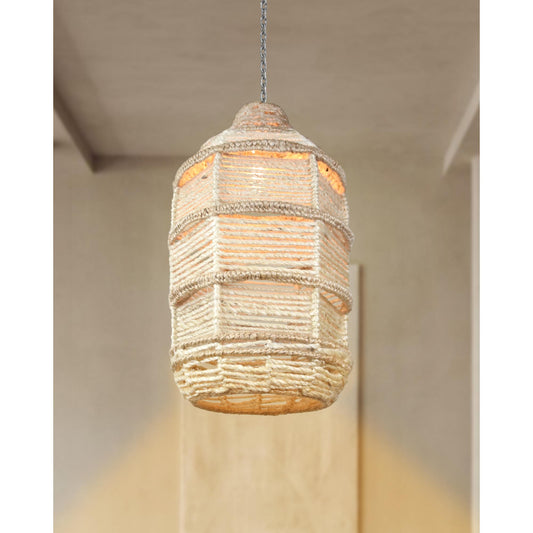 BULBHARD LAMP - IVORY/NATURAL - HAND MADE - JUTE