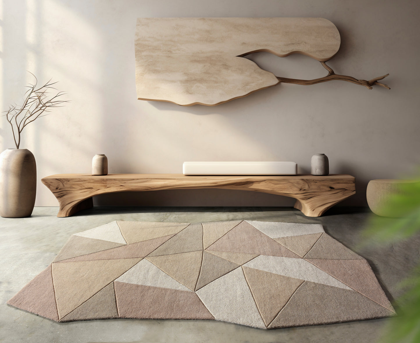 BULEN RUG - IVORY/BEIGE - HAND TUFTED - WOOL