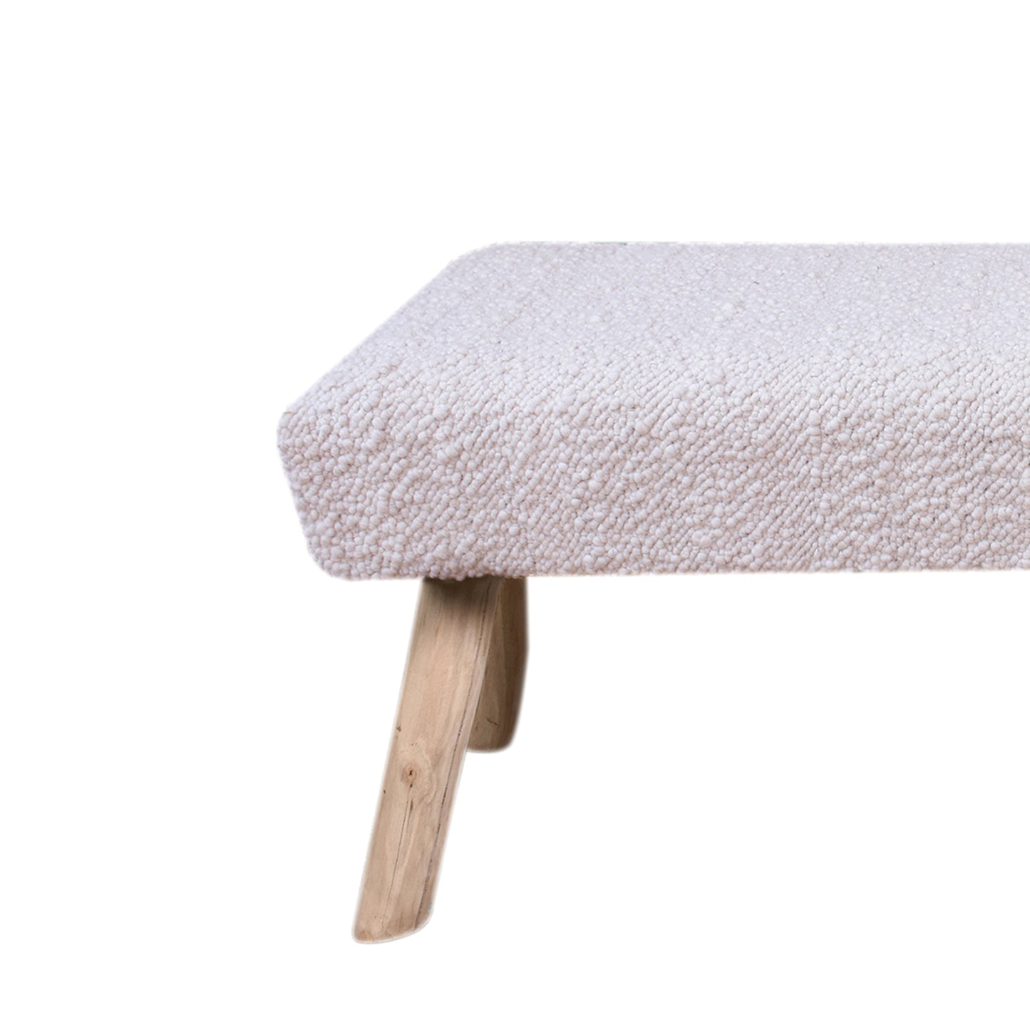 BUSHLANE BENCH - IVORY - HAND WOVEN - WOOL