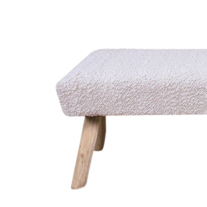 BUSHLANE BENCH - IVORY - HAND WOVEN - WOOL