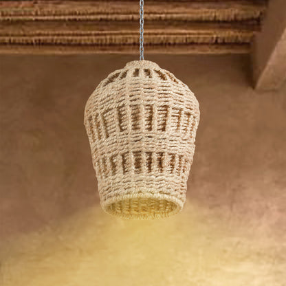 BUSHNELL LAMP - NATURAL - HAND MADE - JUTE