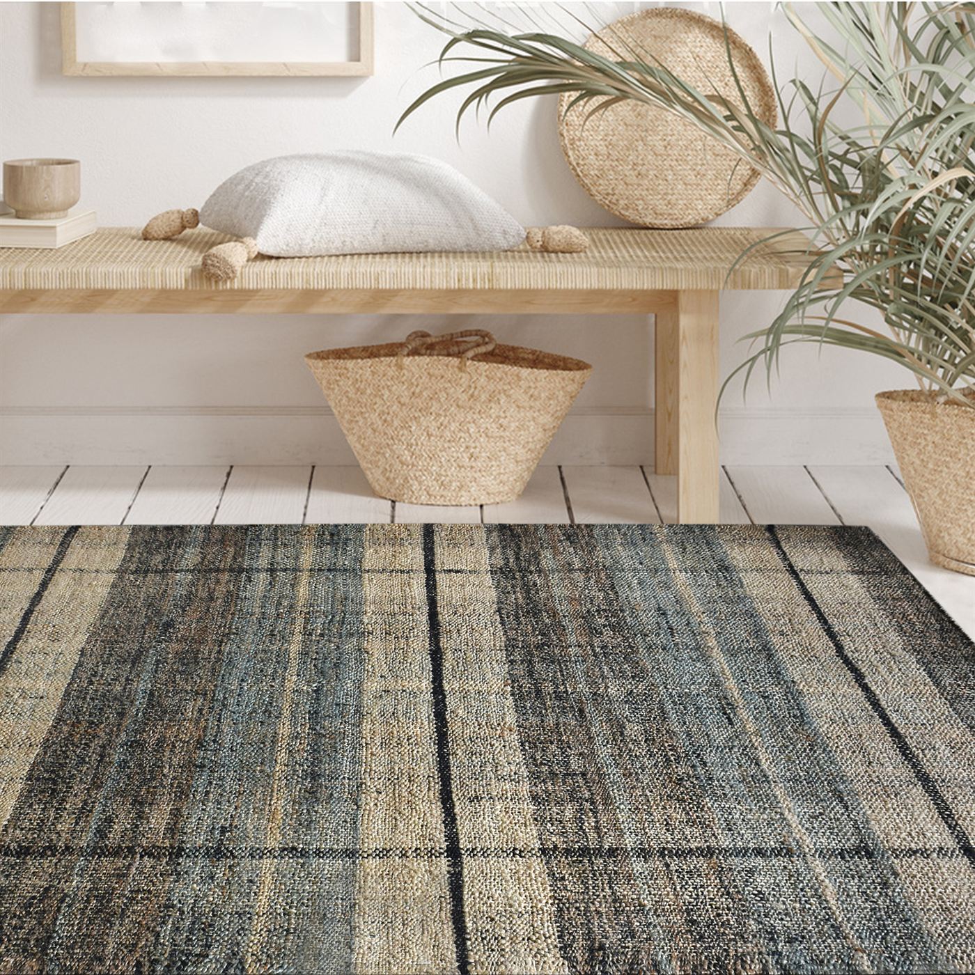 Area Rug, Bedroom Rug, Living Room Rug, Living Area Rug, Indian Rug, Office Carpet, Office Rug, Shop Rug Online, Hemp, Natural, Sage, Charcoal, Punja, Flat Weave, Traditional