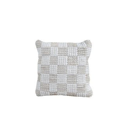 BUZI CUSHION - JUTE/WOOL - IVORY - HANDWOVEN
