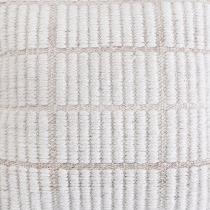 BAKOY CUSHION - WOOL - IVORY - HANDWOVEN