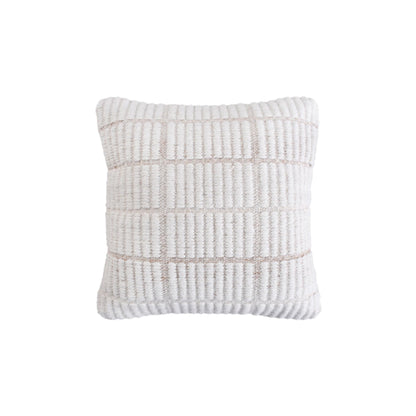BAKOY CUSHION - WOOL - IVORY - HANDWOVEN