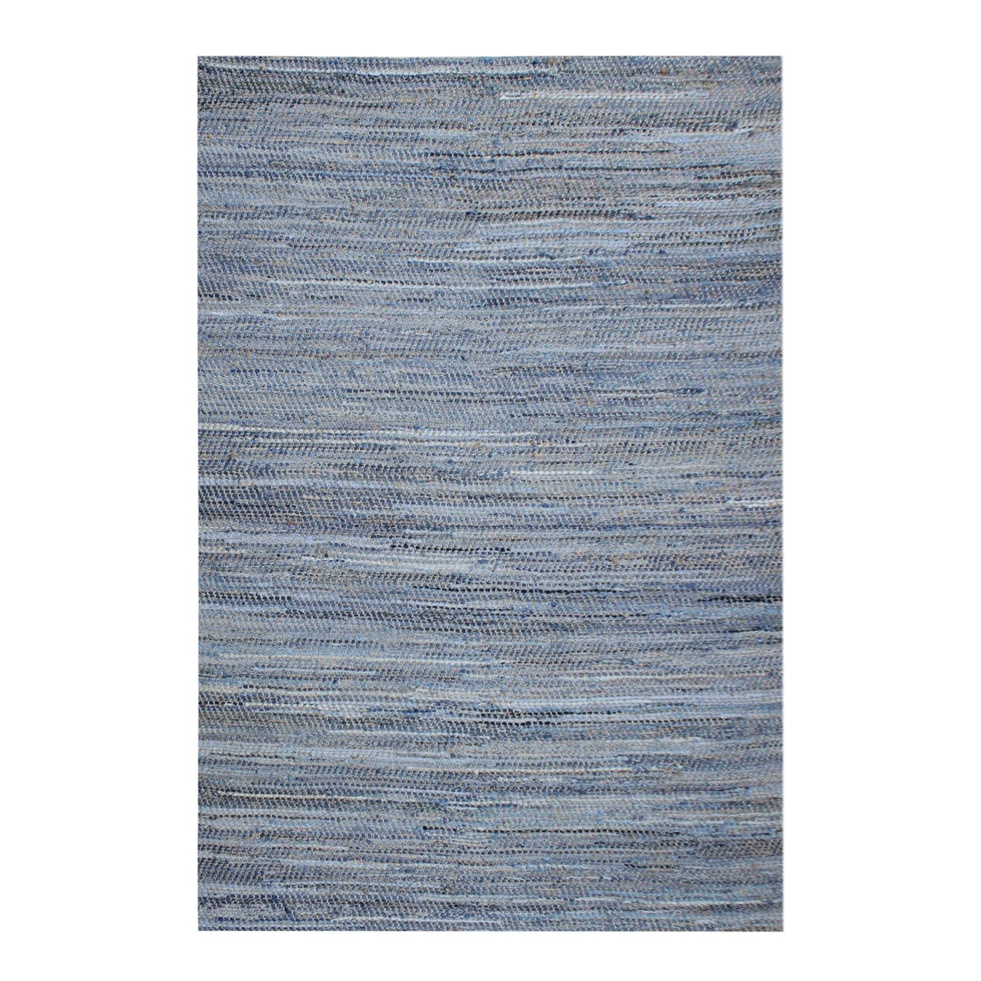 Area Rug, Bedroom Rug, Living Room Rug, Living Area Rug, Indian Rug, Office Carpet, Office Rug, Shop Rug Online, Recycled Denim Fabric, Hemp, Natural Blue, Pitloom, Flat Weave, Plain