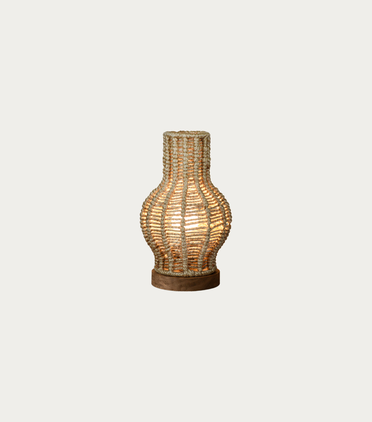 FERAL-II LAMP - BEIGE - HAND MADE - JUTE