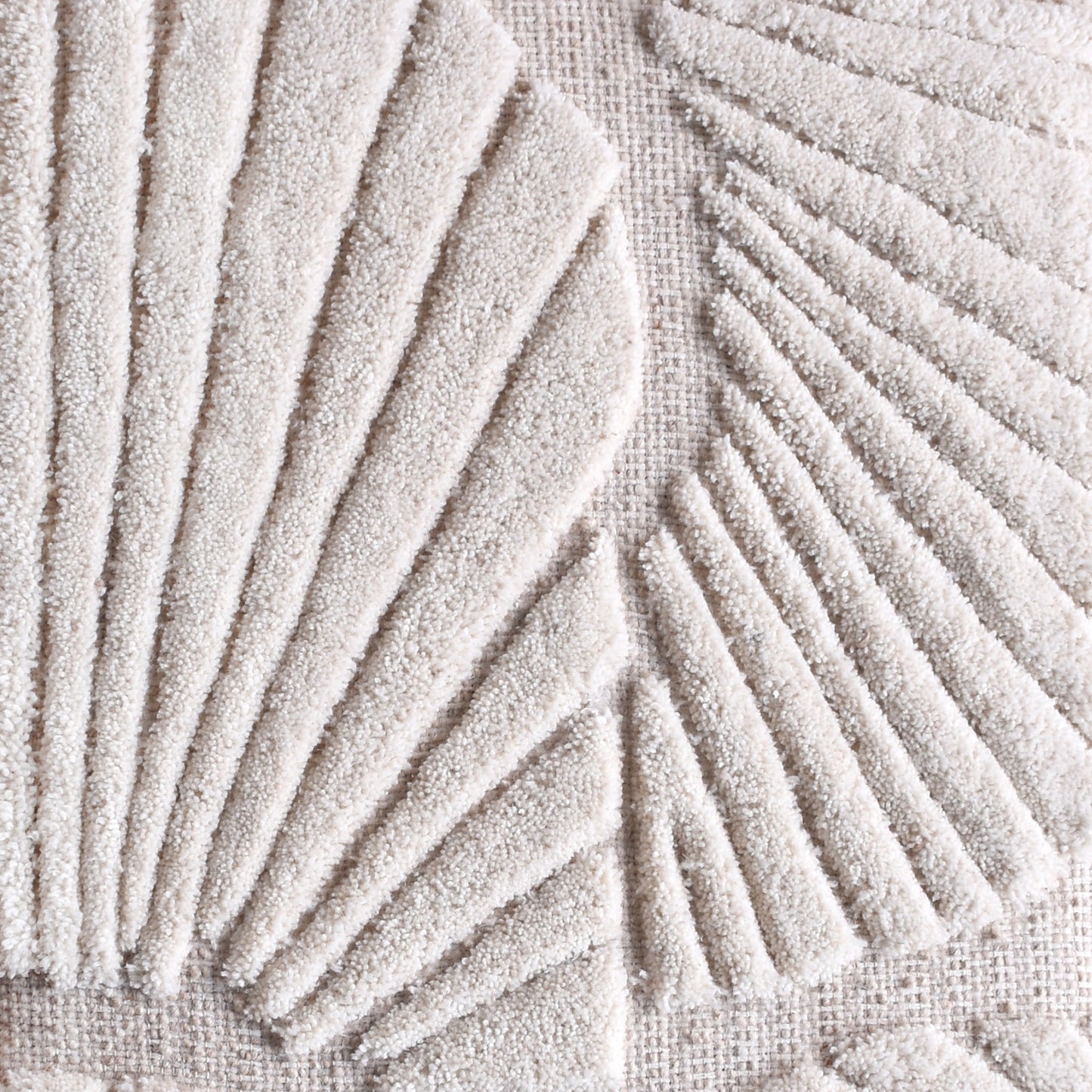 CARAPIC WALL ART AND CAETANO WALL ART- SET OF 2 - IVORY - WOOL - MDF STRUCTURE