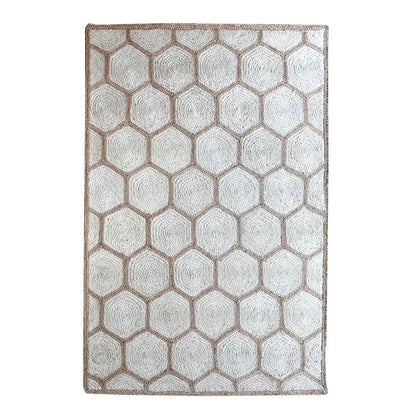 Area Rug, Bedroom Rug, Living Room Rug, Living Area Rug, Indian Rug, Office Carpet, Office Rug, Shop Rug Online, Hemp, Natural White, Brown, Hm Stitching, Flat Weave, Braided