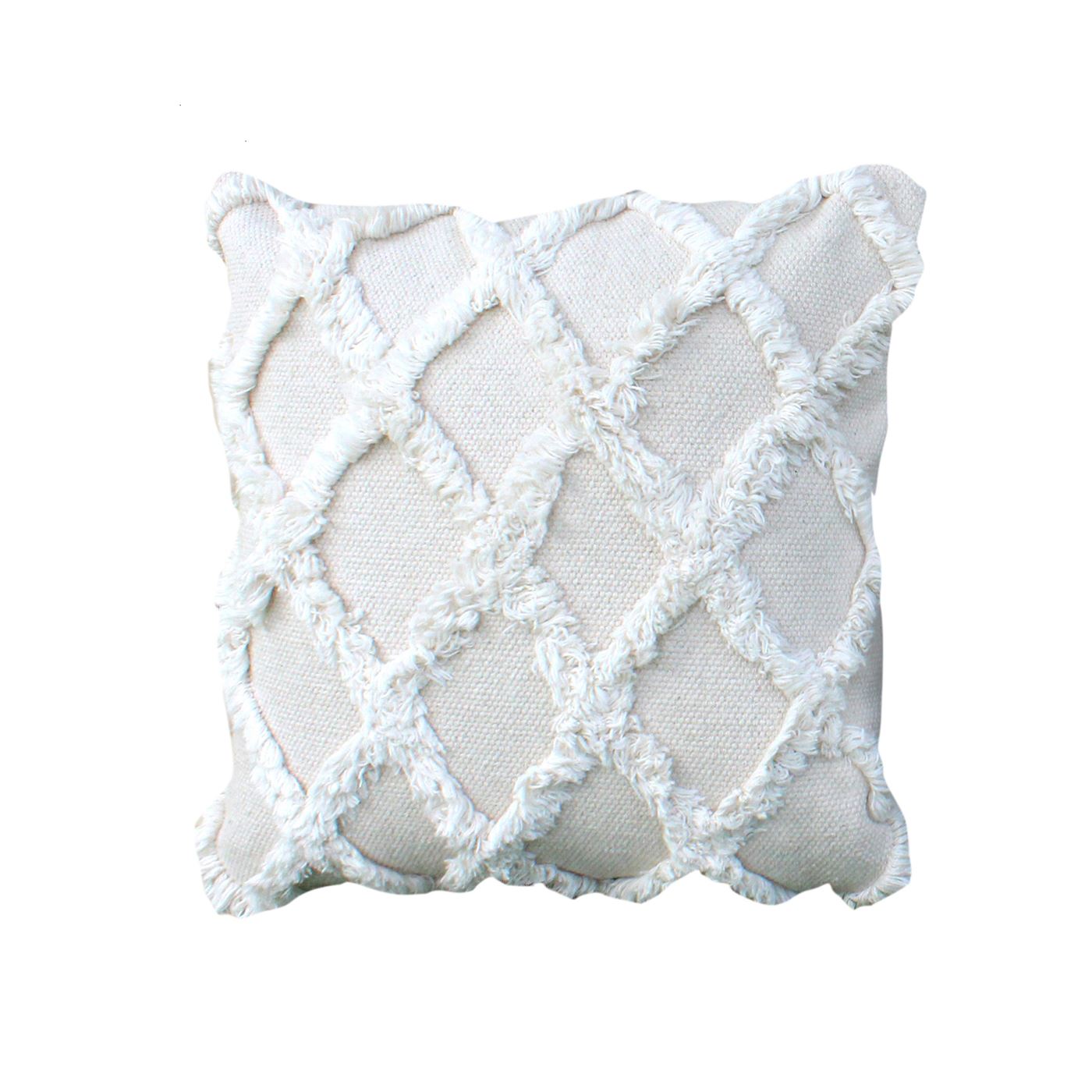 Cambrian Pillow, Cotton, Natural White, Bm Sn, All Cut 