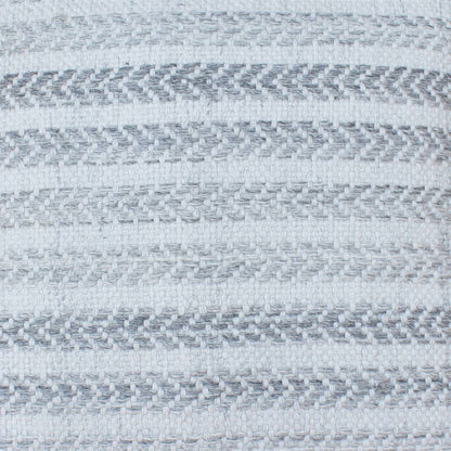 Campina Cushion, 56x56 cm, Grey, PET, Hand Woven, Pitloom, Flat Weave