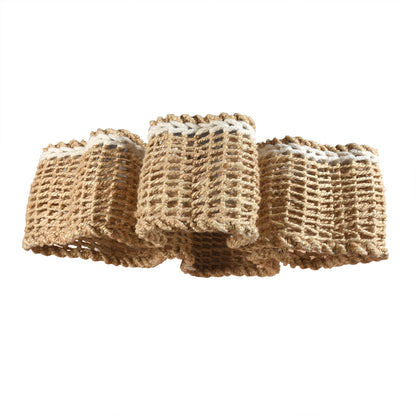 CANDACE LAMP - NATURAL/IVORY - HAND MADE - JUTE/WOOL
