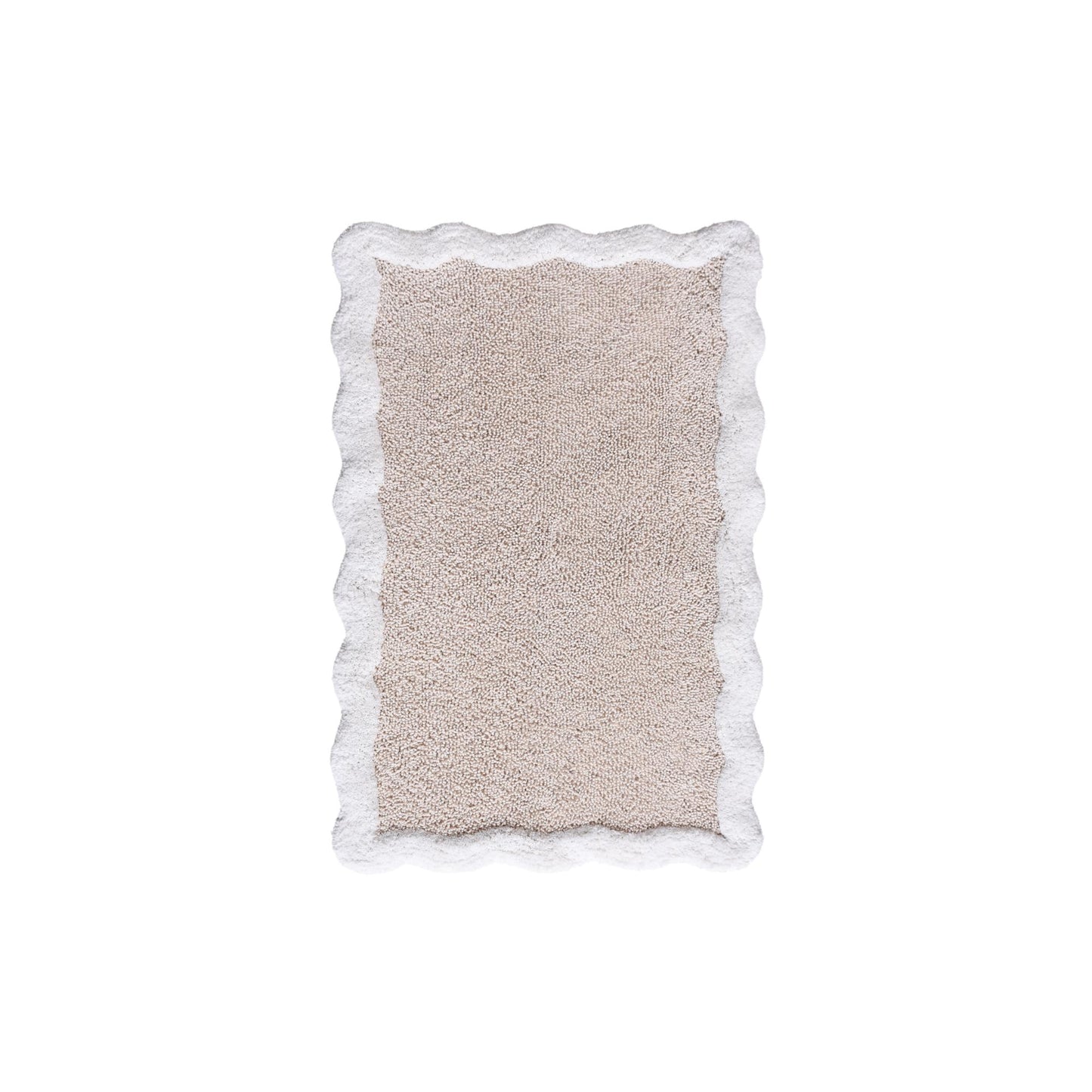 CANITAR BATH RUG - NATURAL/IVORY - COTTON/COTTON CHENILLE- TABLE TUFTED