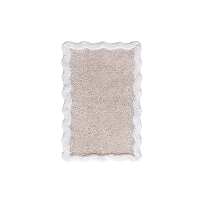 CANITAR BATH RUG - NATURAL/IVORY - COTTON/COTTON CHENILLE- TABLE TUFTED