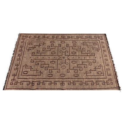 Area Rug, Bedroom Rug, Living Room Rug, Living Area Rug, Indian Rug, Office Carpet, Office Rug, Shop Rug Online, Hemp, Leather, Natural, Brown, Punja, Flat Weave, Modern