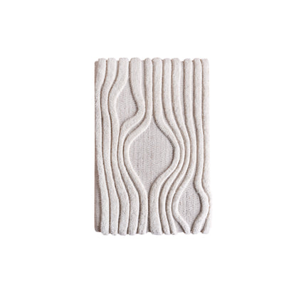 CARAPIC WALL ART AND CAETANO WALL ART- SET OF 2 - IVORY - WOOL - MDF STRUCTURE