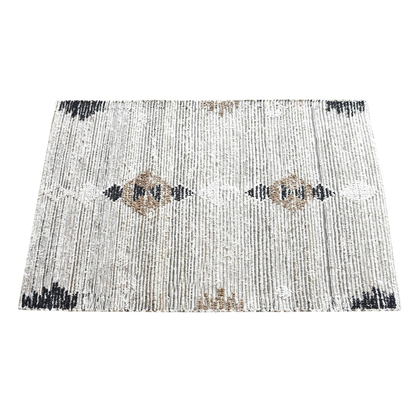 Area Rug, Bedroom Rug, Living Room Rug, Living Area Rug, Indian Rug, Office Carpet, Office Rug, Shop Rug Online, Recycled Cotton, Hemp, Natural, Natural White, Pitloom, All Loop, Geometrical