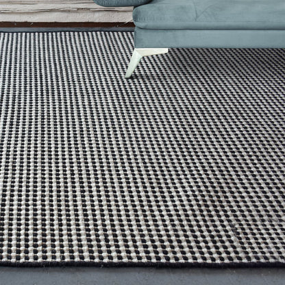 Area Rug, Bedroom Rug, Living Room Rug, Living Area Rug, Indian Rug, Office Carpet, Office Rug, Shop Rug Online, Wool, Natural White, Charcoal, Punja, Flat Weave, contemporary