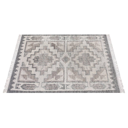 Area Rug, Bedroom Rug, Living Room Rug, Living Area Rug, Indian Rug, Office Carpet, Office Rug, Shop Rug Online, Natural White, Grey , Wool, Punja Kelim , Punja, Flat Weave, Intricate 