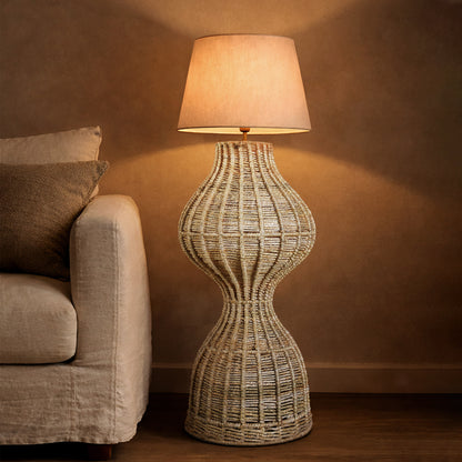 CELINA FLOOR LAMP - NATURAL - HAND MADE - JUTE