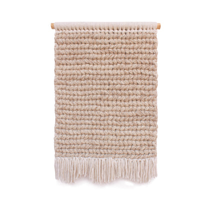 CERNAV WALL HANGING - BEIGE/IVORY - HAND KNITTED - WOOL