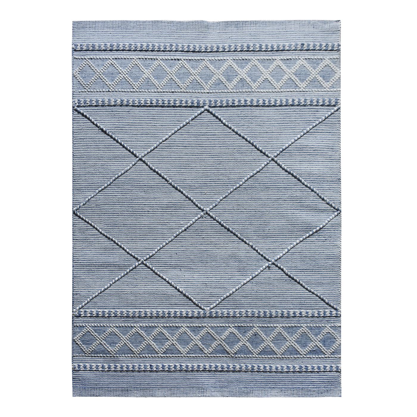 Area Rug, Bedroom Rug, Living Room Rug, Living Area Rug, Indian Rug, Office Carpet, Office Rug, Shop Rug Online, Pet, Blue, Natural White, Pitloom, All Loop, Modern