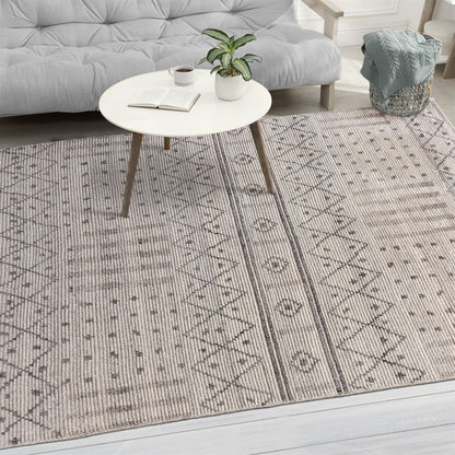 Area Rug, Bedroom Rug, Living Room Rug, Living Area Rug, Indian Rug, Office Carpet, Office Rug, Shop Rug Online, Wool, Natural White, Grey, Hand knotted, All Cut , tribal
