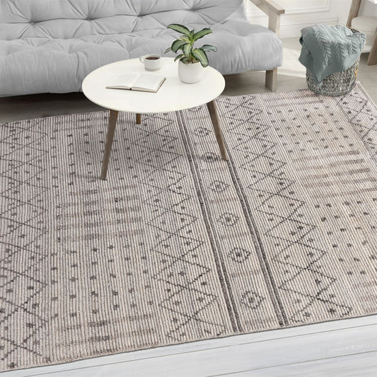 Area Rug, Bedroom Rug, Living Room Rug, Living Area Rug, Indian Rug, Office Carpet, Office Rug, Shop Rug Online, Wool, Natural White, Grey, Hand knotted, All Cut , tribal