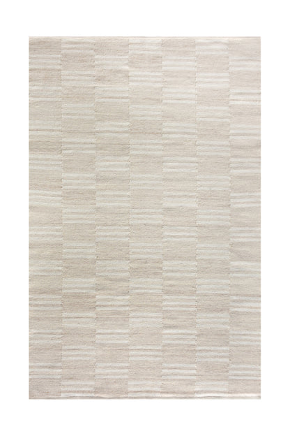 CHEREMSHAN RUG - IVORY - HANDWOVEN - WOOL
