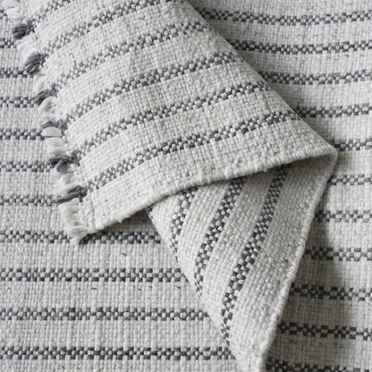 Area Rug, Bedroom Rug, Living Room Rug, Living Area Rug, Indian Rug, Office Carpet, Office Rug, Shop Rug Online, Natural White, Grey , Pet, Hand Woven , Pitloom, Flat Weave, Contemporary 