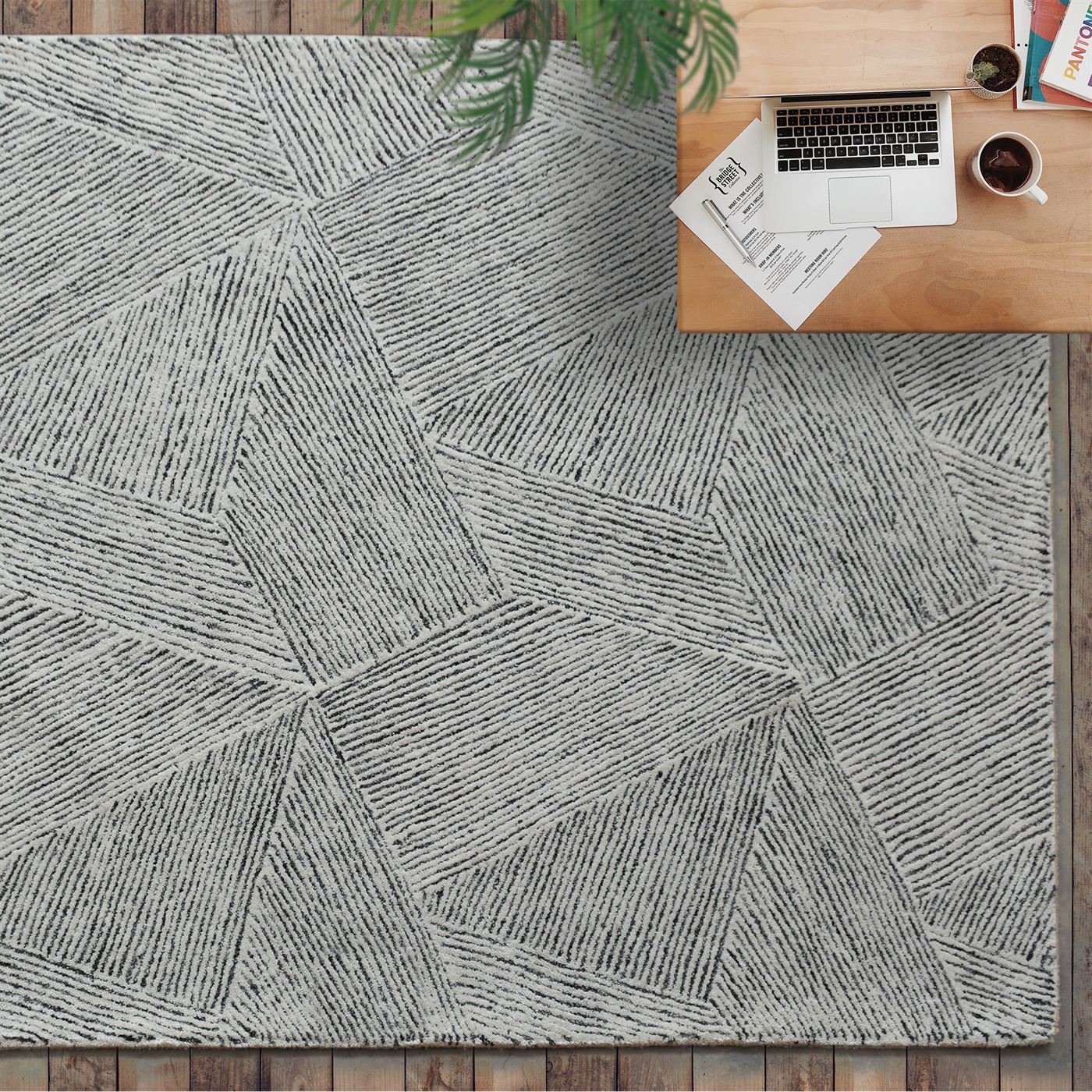 Area Rug, Bedroom Rug, Living Room Rug, Living Area Rug, Indian Rug, Office Carpet, Office Rug, Shop Rug Online, Wool, Grey, Natural White, Hand tufted, Cut And Loop, Textured