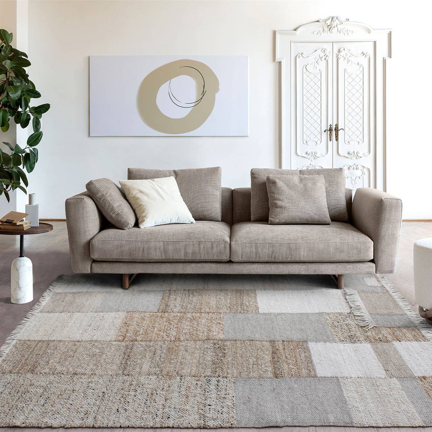 Area Rug, Bedroom Rug, Living Room Rug, Living Area Rug, Indian Rug, Office Carpet, Office Rug, Shop Rug Online, Natural, Jute, Wool, Pet , Punja Kelim , Punja, Flat Weave , Modern 