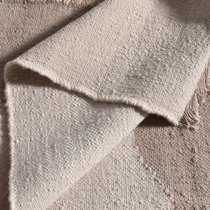 Area Rug, Bedroom Rug, Living Room Rug, Living Area Rug, Indian Rug, Office Carpet, Office Rug, Shop Rug Online, Wool, Natural White, Beige, Punja, Flat Weave, Modern