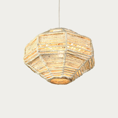 CONRACH-II LAMP - IVORY - HAND MADE - JUTE