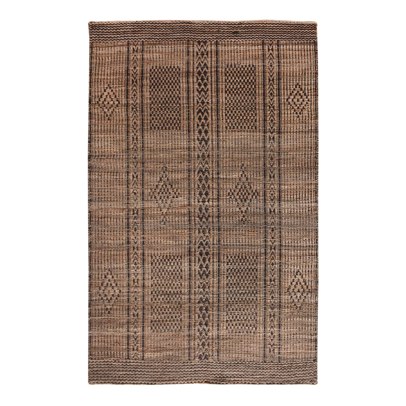 Area Rug, Bedroom Rug, Living Room Rug, Living Area Rug, Indian Rug, Office Carpet, Office Rug, Shop Rug Online, Natural, Brown , Jute, Jacquard Woven , Jaquard Durry, Flat Weave, Intricate 