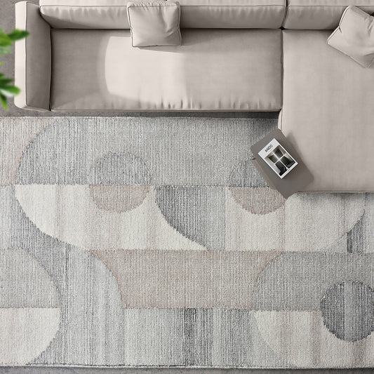 CUINI RUG - IVORY/BEIGE/GREY - WOOL