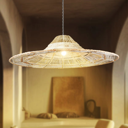 CUNHA LAMP - IVORY/NATURAL - HAND MADE - JUTE